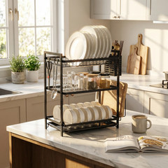 Kitchen Tableware Multi-Layer Drainage Storage Rack