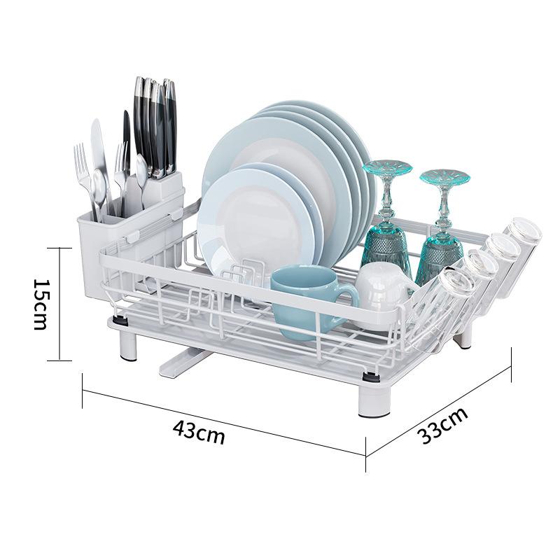 Single-Layer Kitchen Dish Drainage Storage Rack