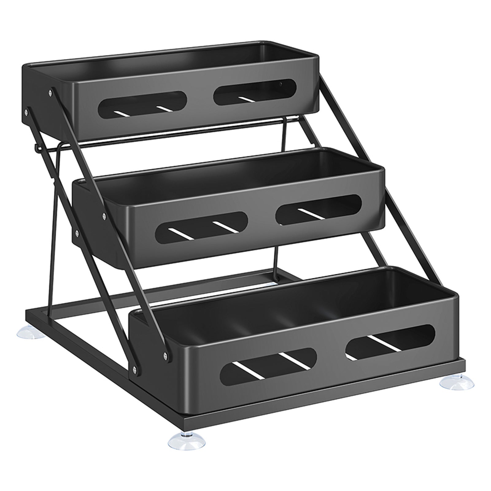 Kitchen Desktop Snap-On Foldable Spice Rack