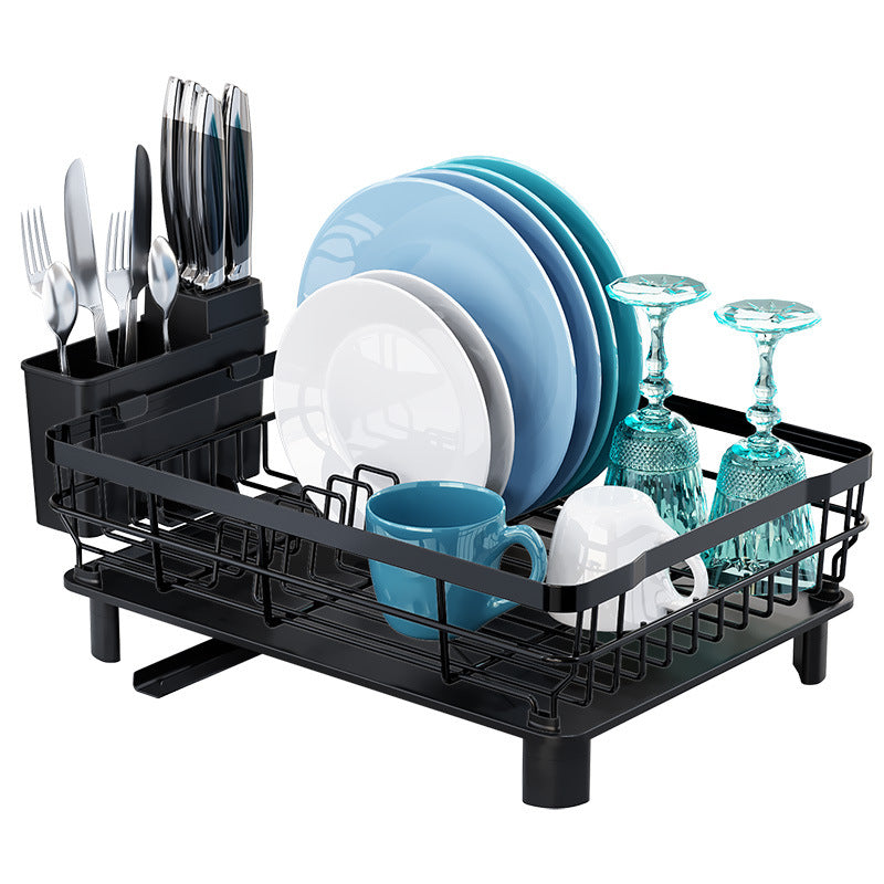 Single-Layer Kitchen Dish Drainage Storage Rack
