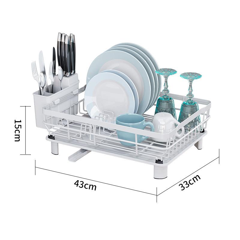 Single-Layer Kitchen Dish Drainage Storage Rack
