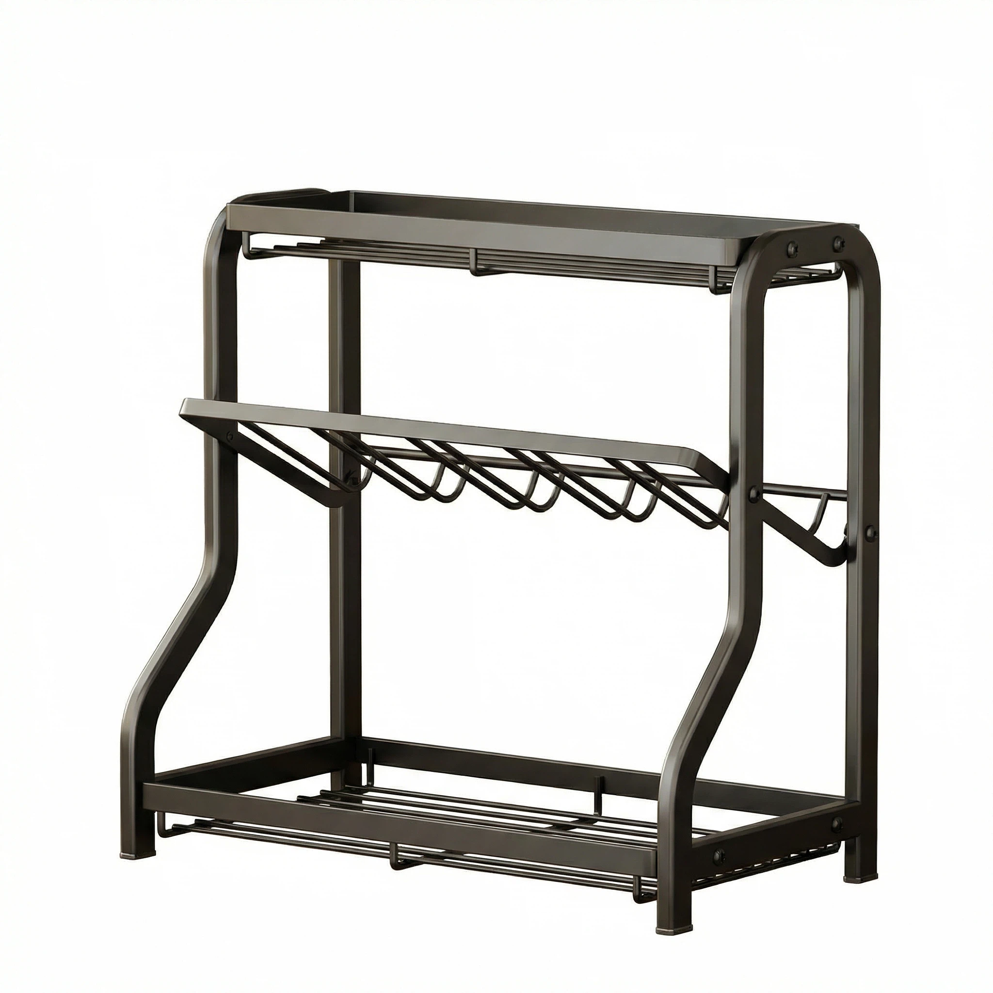 Kitchen Desktop Snap-On Foldable Spice Rack