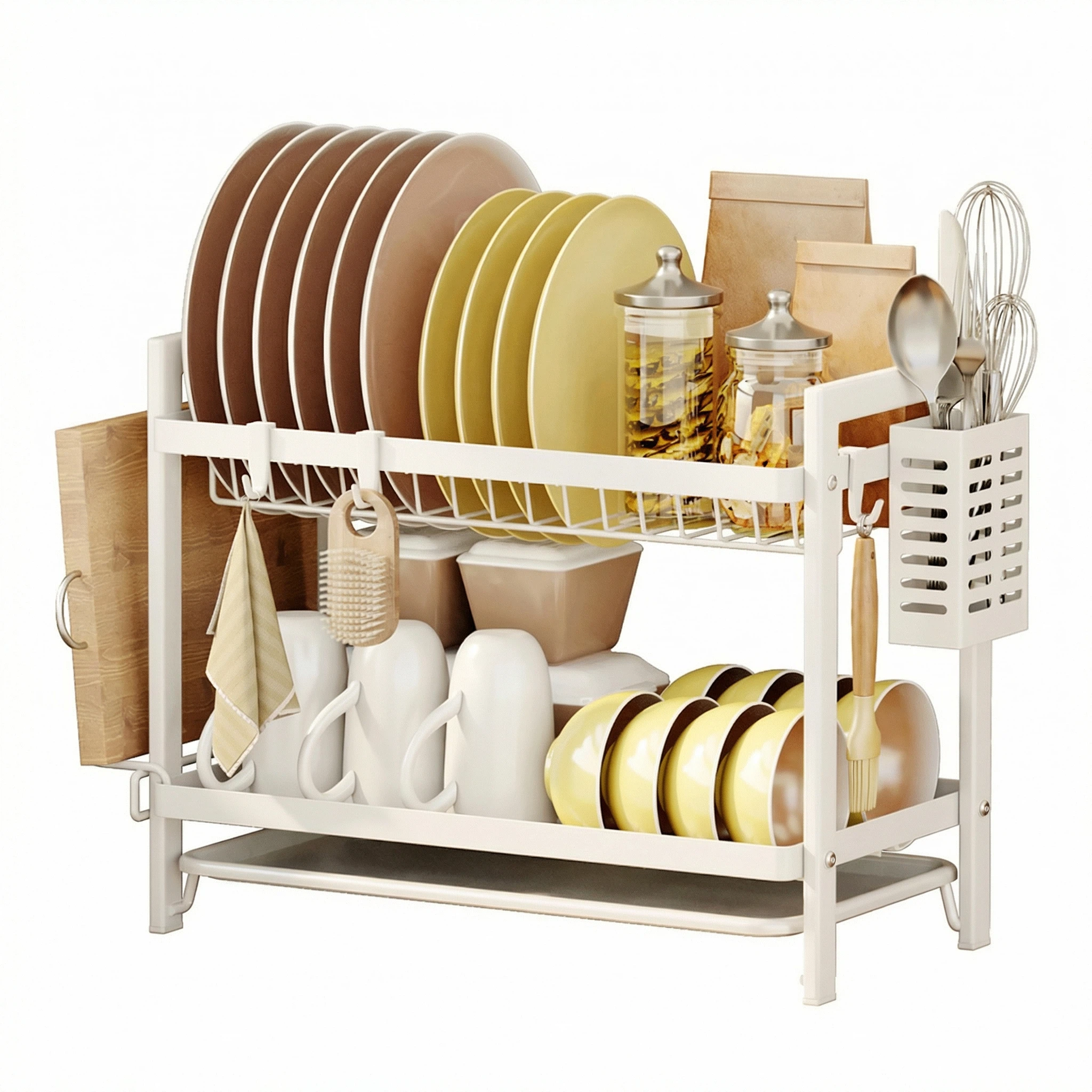 Kitchen Tableware Multi-Layer Drainage Storage Rack