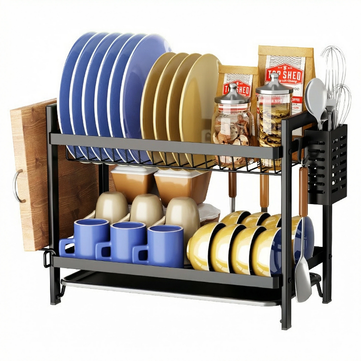Kitchen Tableware Multi-Layer Drainage Storage Rack